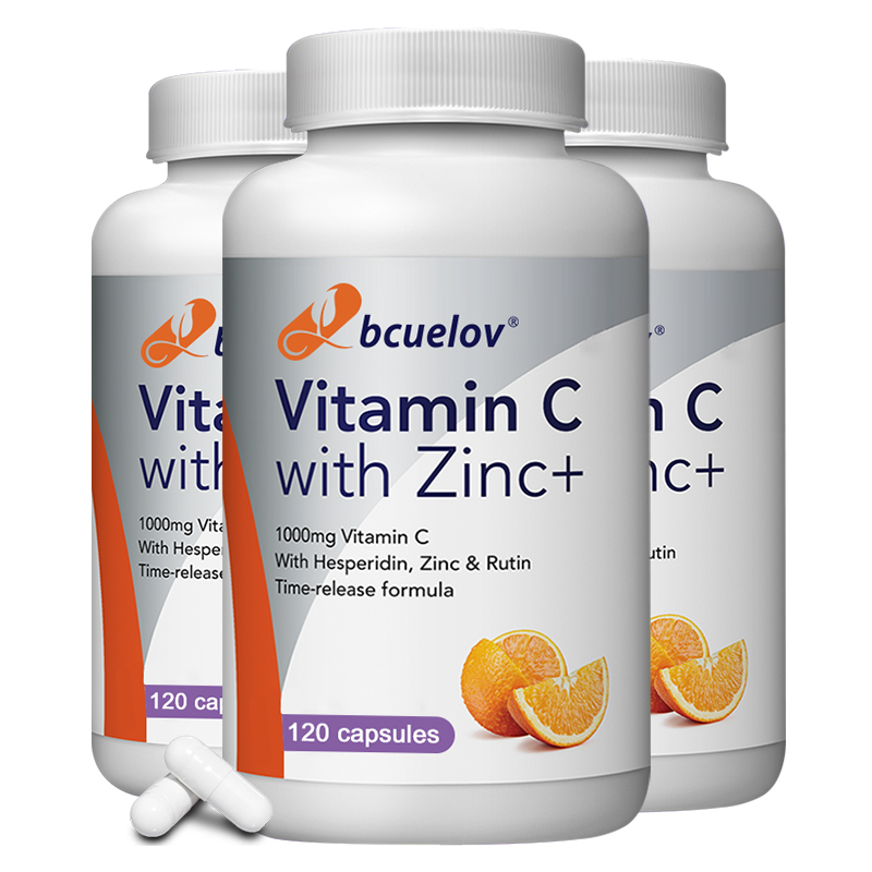 Nutrition Zinc - Organic Vitamin C + Zinc Capsules,
