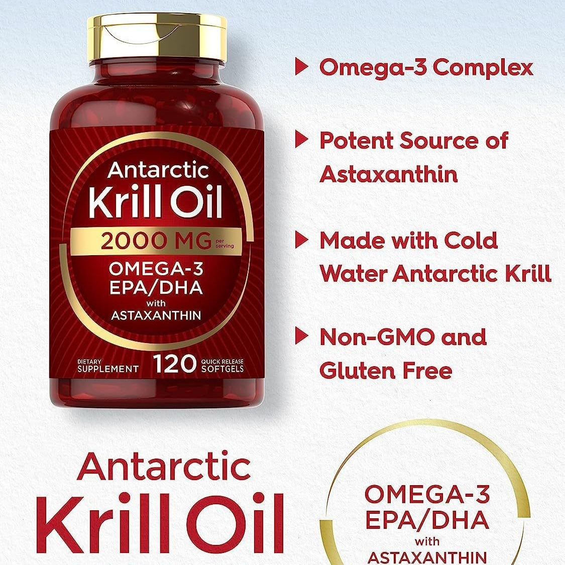 Nutrition Of Fitness - Krill oil soft capsules supplement nutrition,