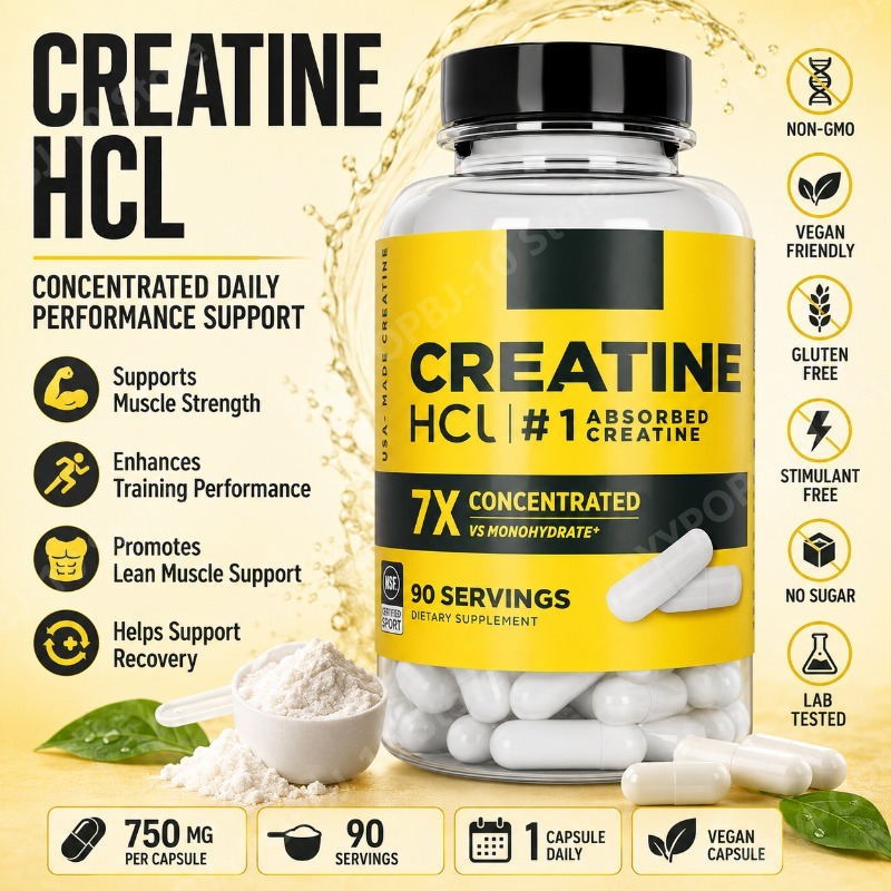 Creatine HCl 750mg 90 Capsules - Nutrition Of Fitness ulasan dan harga