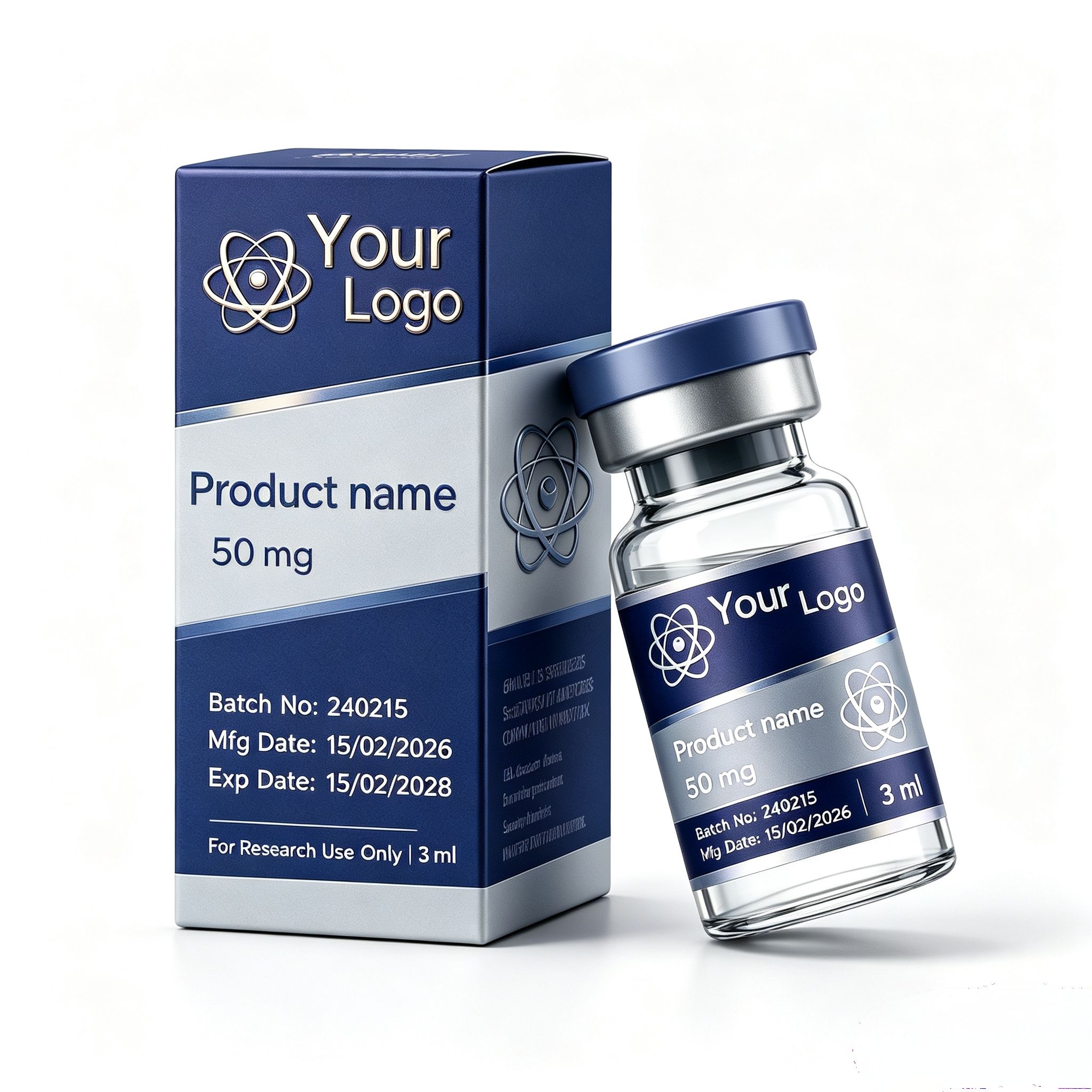Custom Peptide Vial Waterproof - Nutrition Of Fitness ulasan dan harga