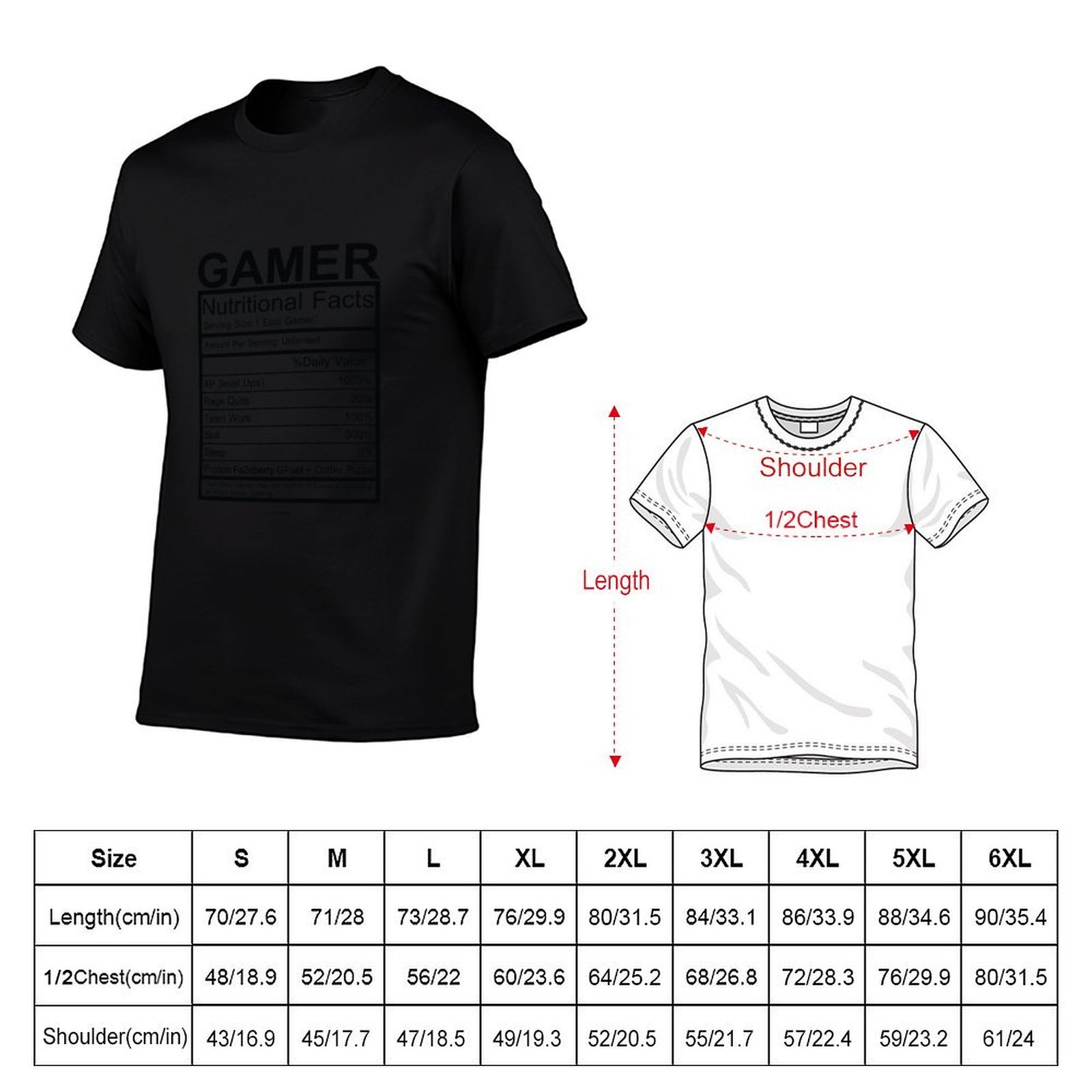 Gamer Nutritional Facts Chart  - Nutrition Of Fitness ulasan dan harga