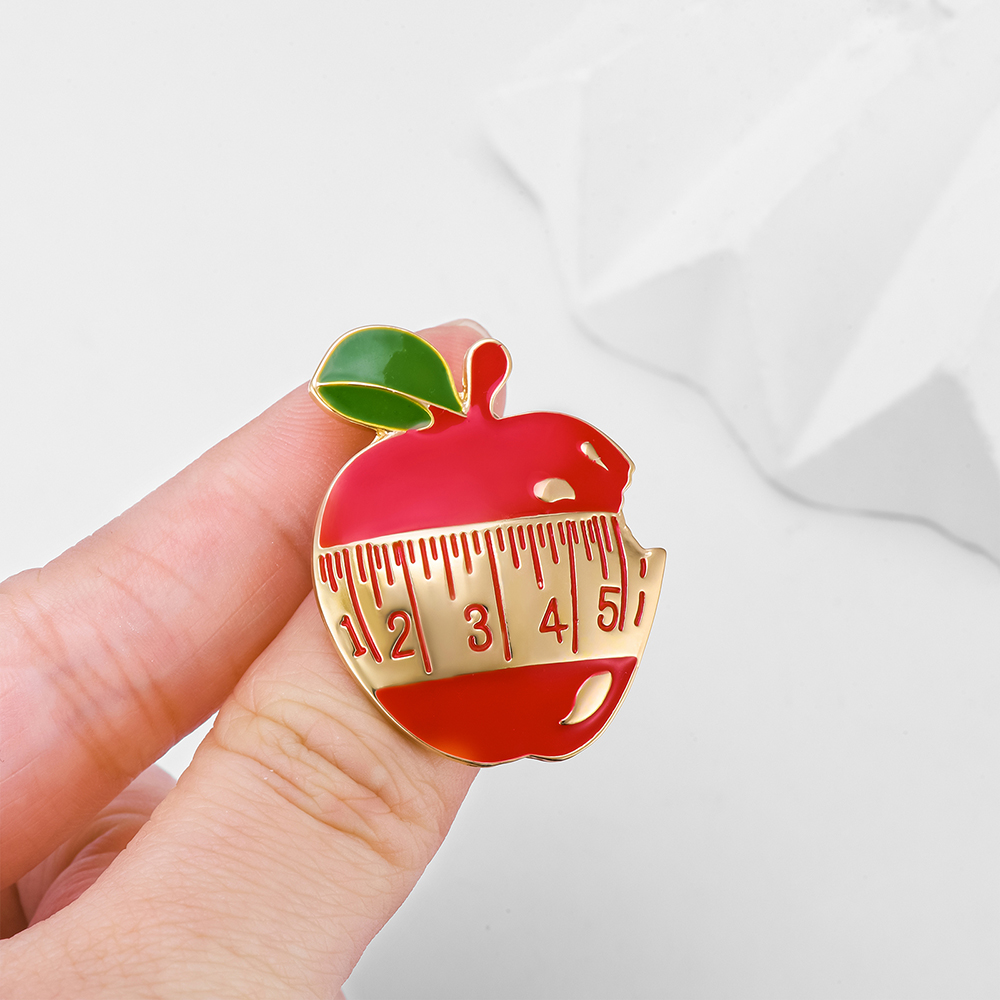 Nutrition Apple Enamel Brooch  - Nutrition Zinc ulasan dan harga