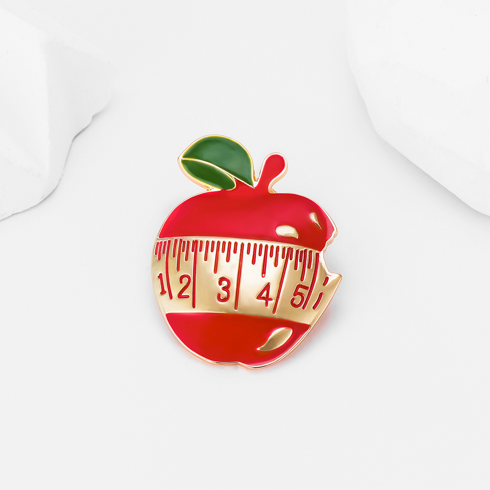 Nutrition Apple Enamel Brooch  - Nutrition Zinc ulasan dan harga