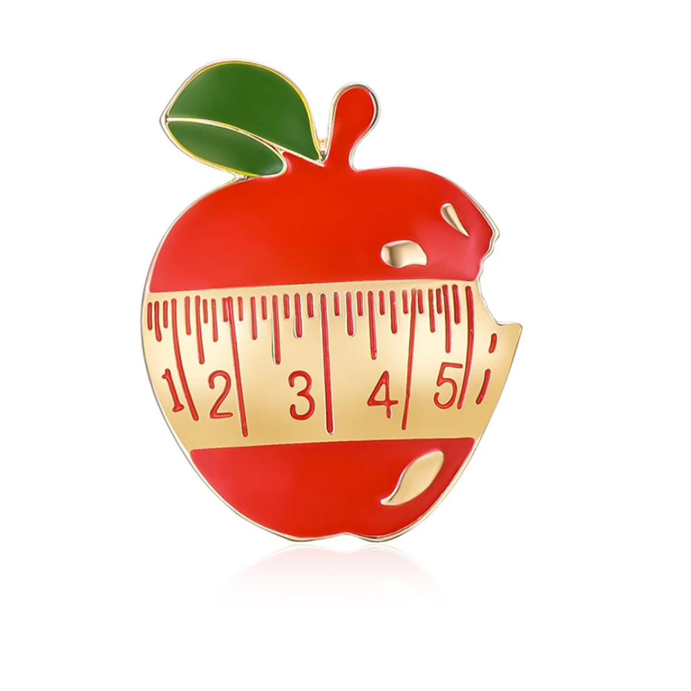 Nutrition Apple Enamel Brooch  - Nutrition Zinc ulasan dan harga