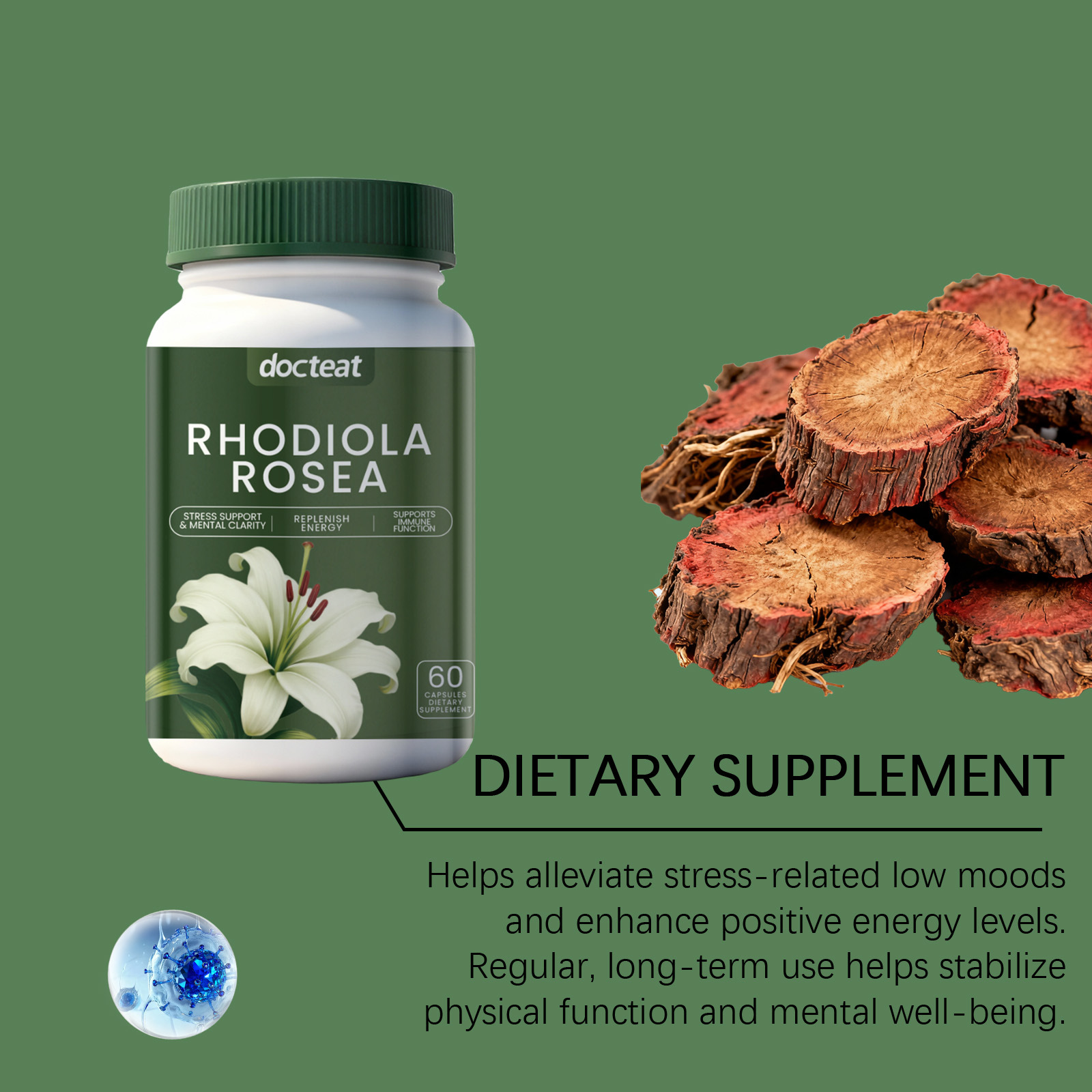 DOCTEAT Men's Health Capsules  - Nutrition Fitness And Health ulasan dan harga