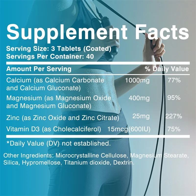 Calcium Magnesium Zinc Vitamin - Nutrition Zinc ulasan dan harga