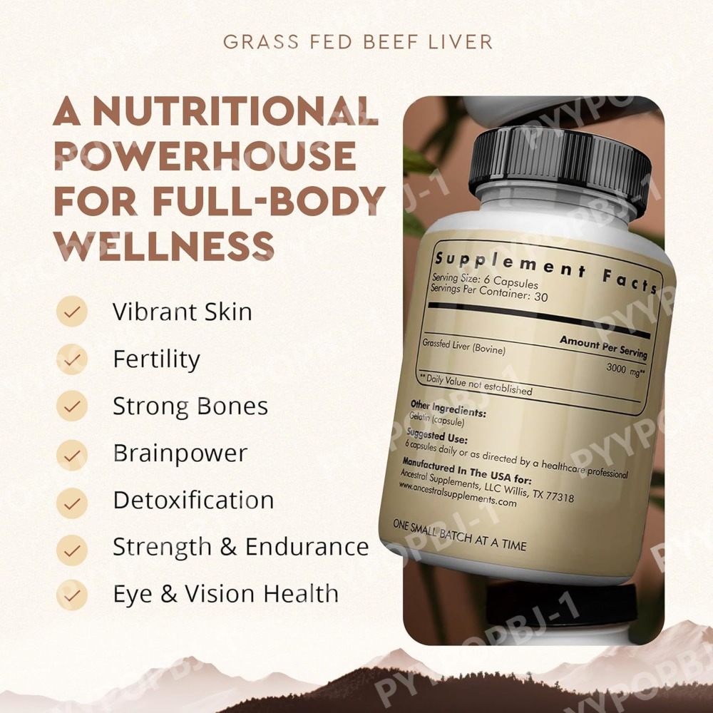 Grassfed Beef Liver Capsules 5 - Nutrition Zinc ulasan dan harga